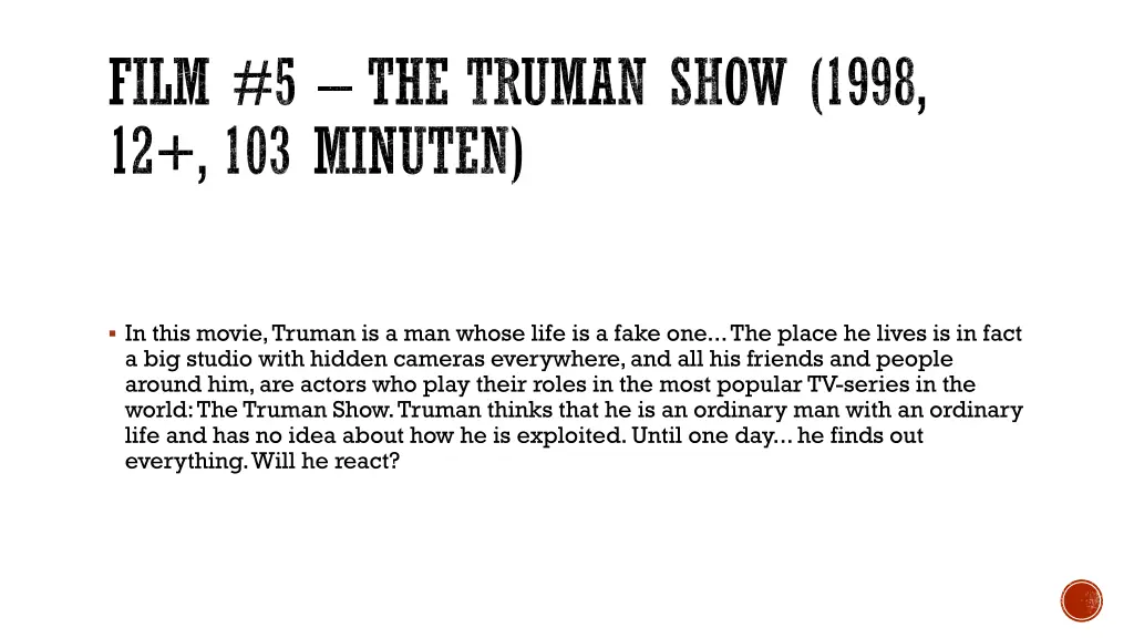 film 5 the truman show 1998 12 103 minuten