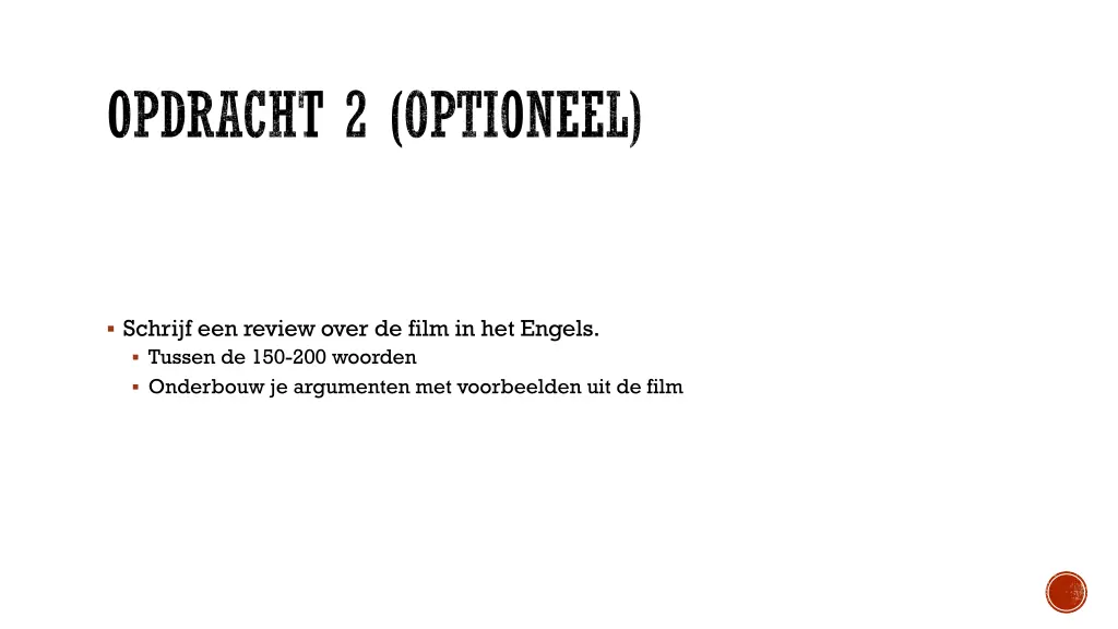 opdracht 2 optioneel