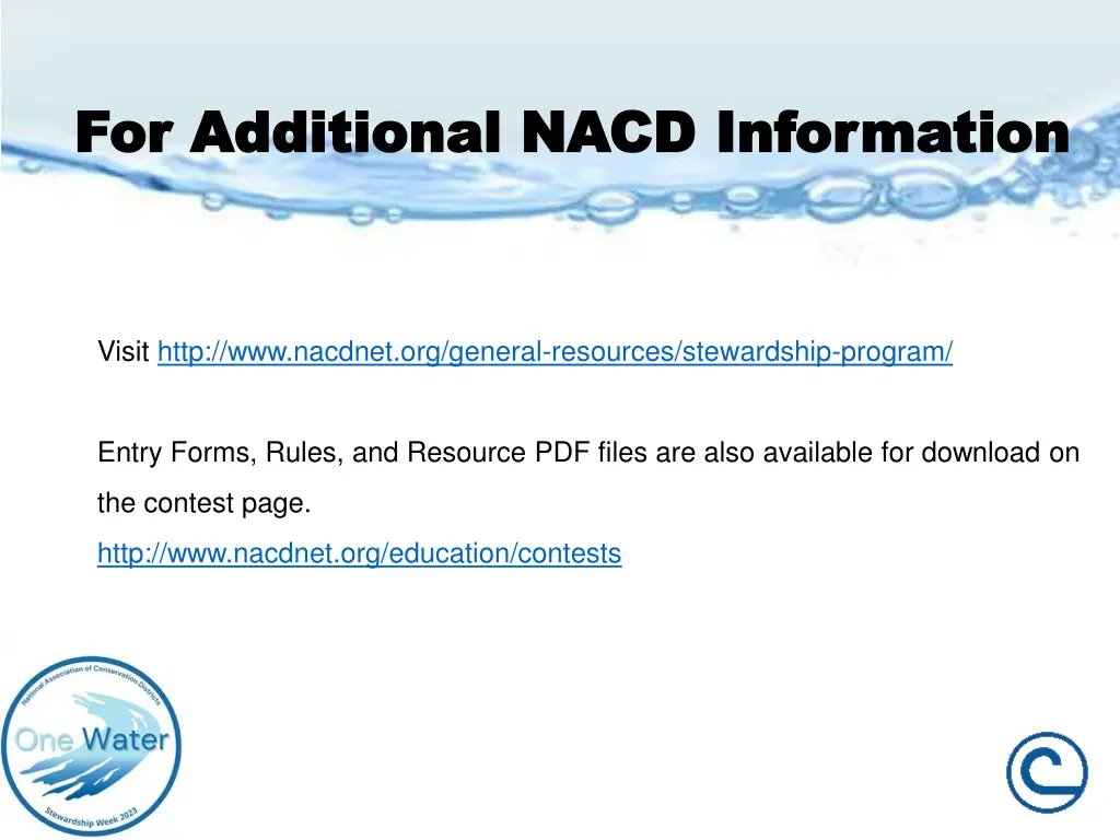 for additional nacd information for additional