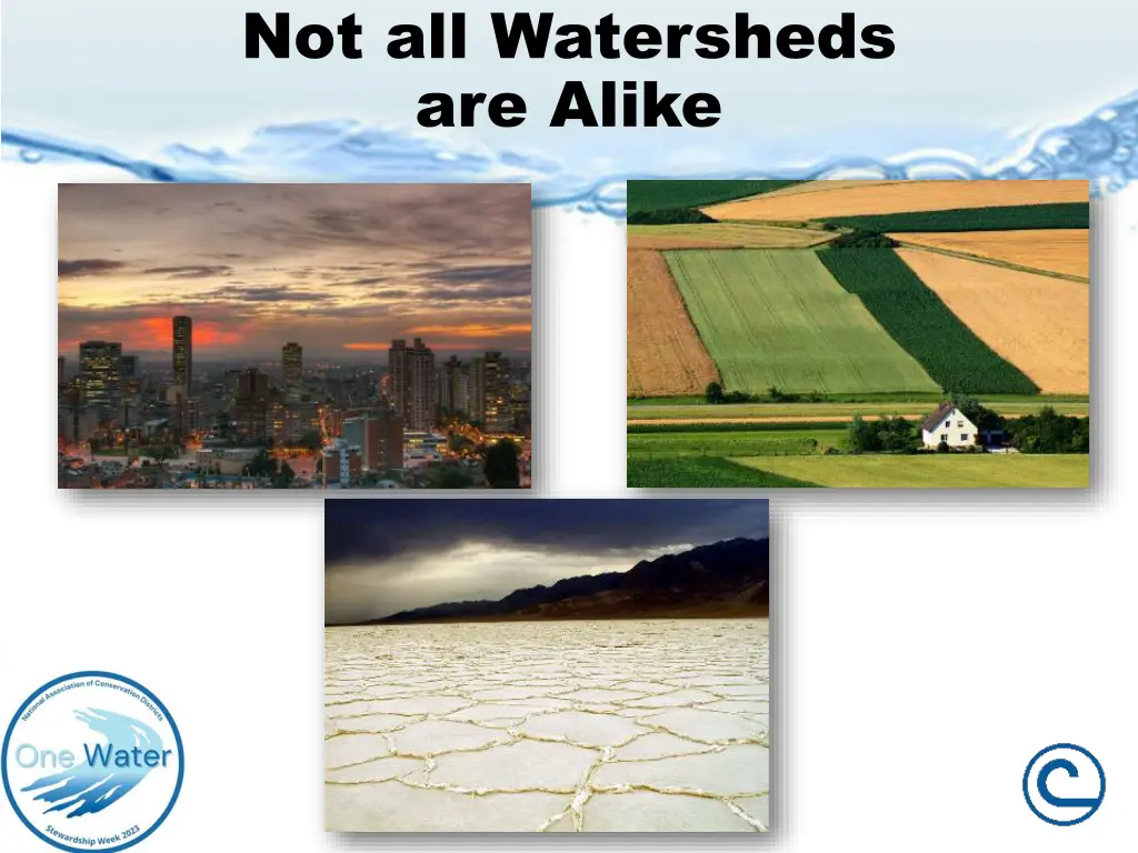 not all watersheds are alike