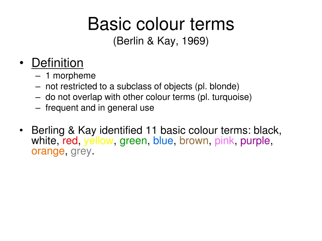 basic colour terms berlin kay 1969