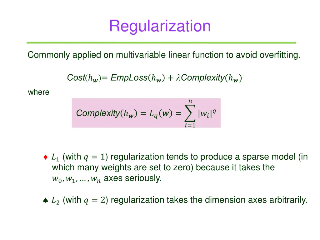 regularization