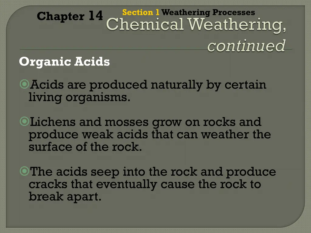 section 1 weathering processes 10