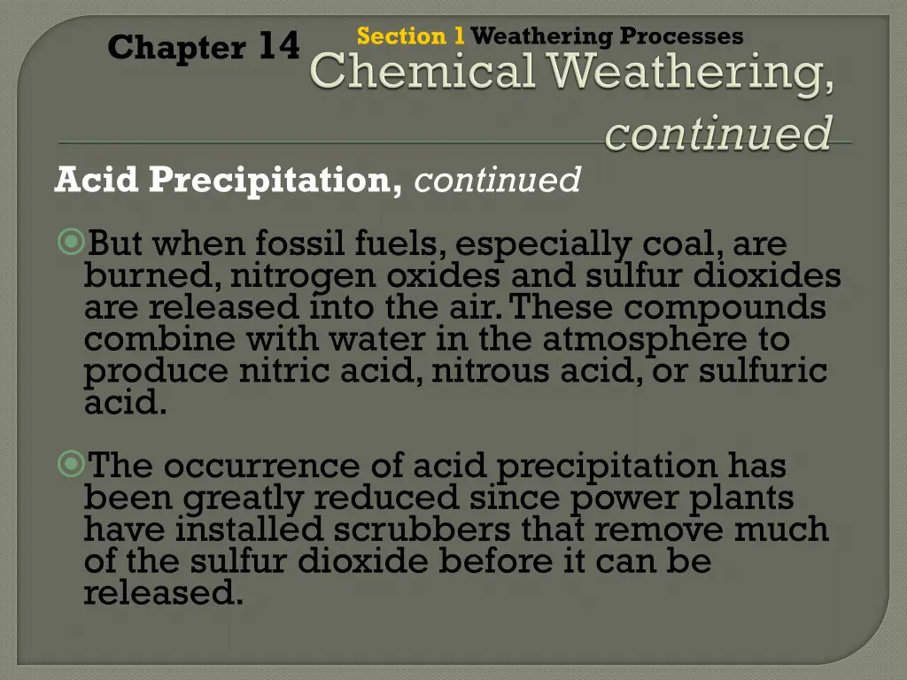 section 1 weathering processes 12