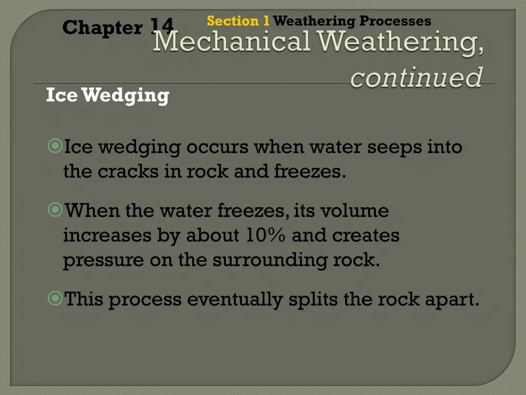 section 1 weathering processes 2