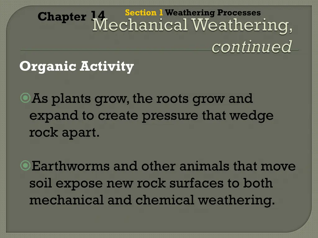 section 1 weathering processes 4