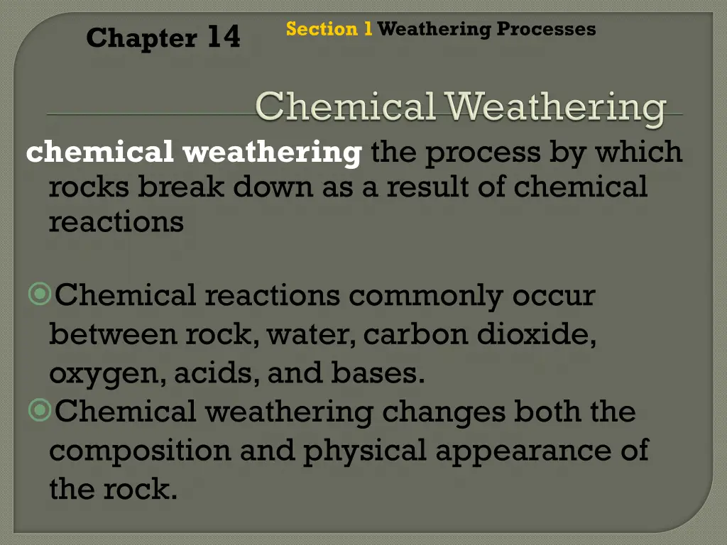 section 1 weathering processes 5