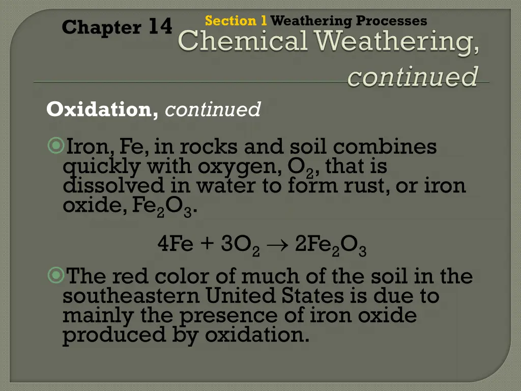 section 1 weathering processes 7