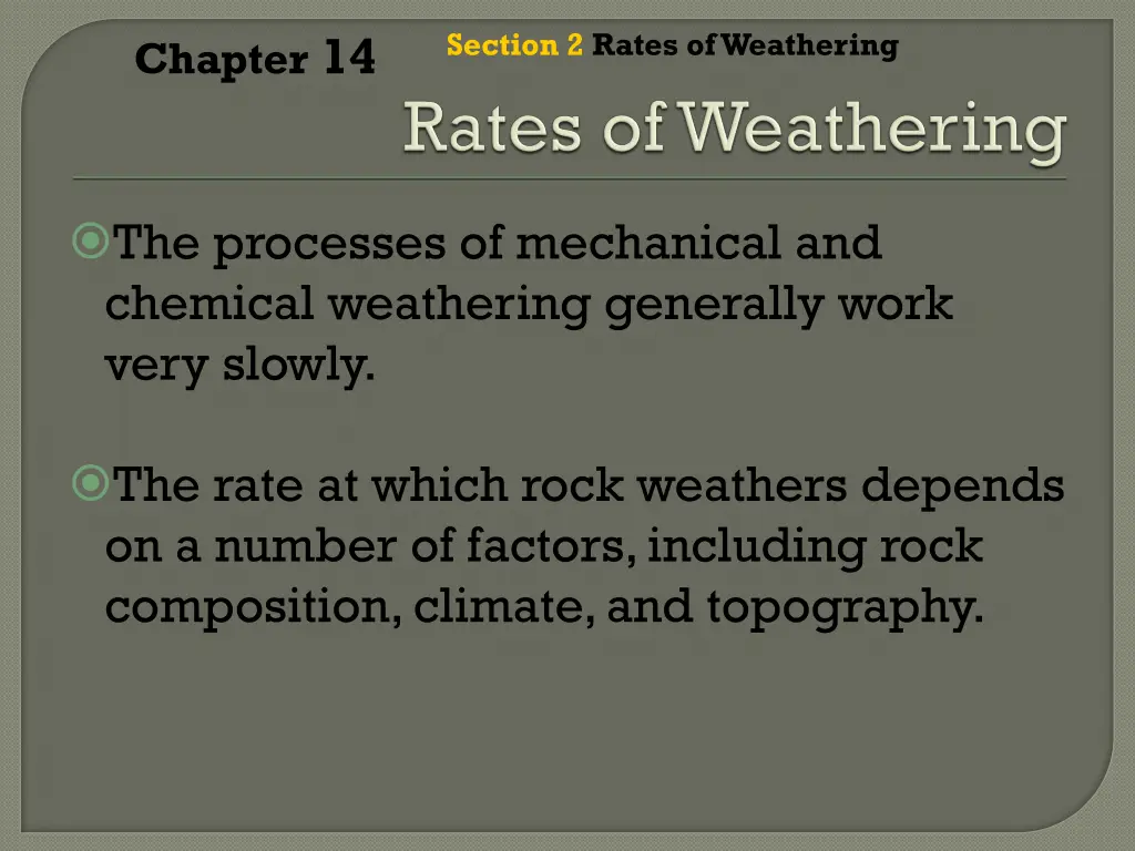 section 2 rates of weathering