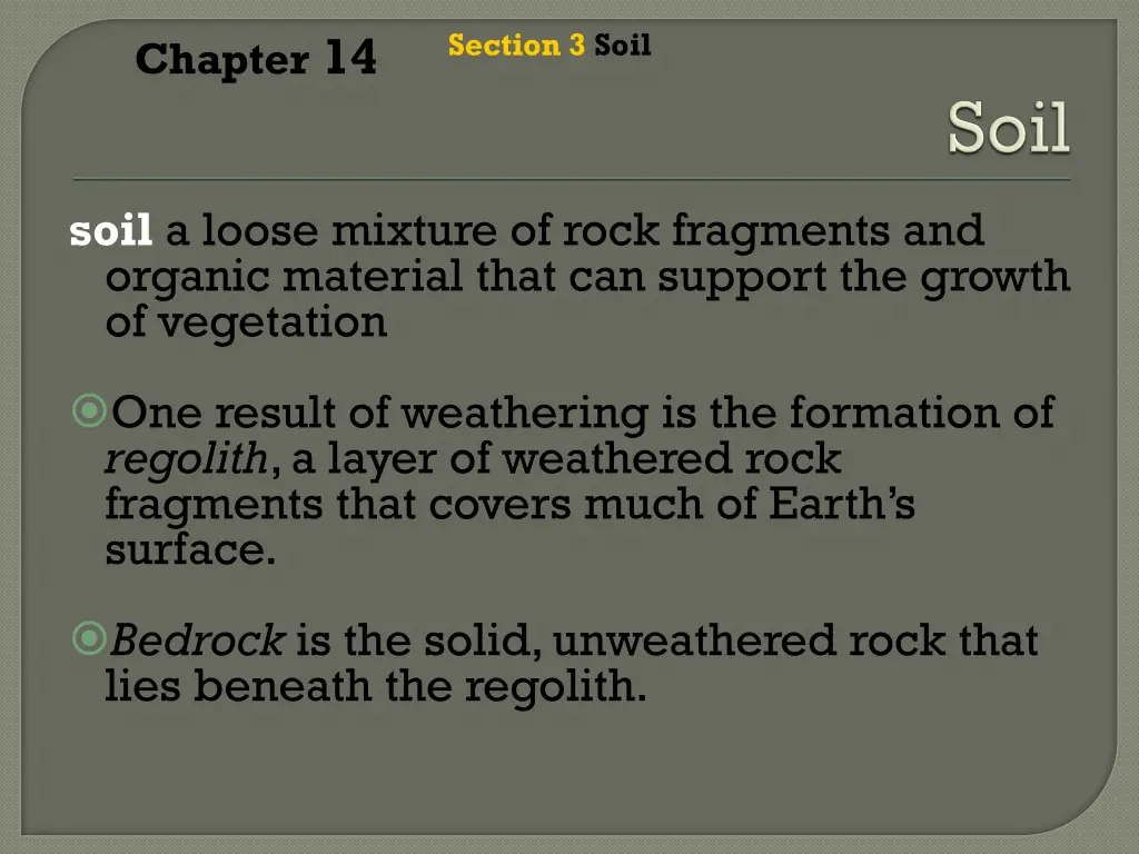 section 3 soil