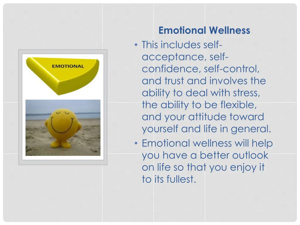 emotional wellness this includes self acceptance