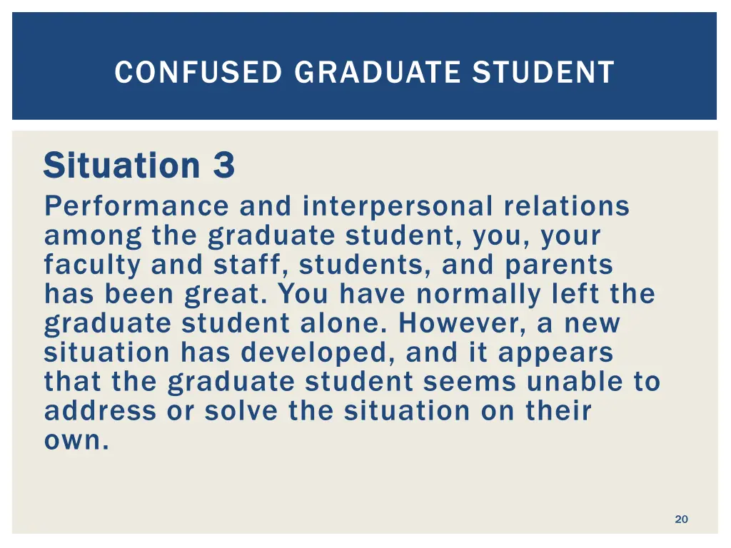 confused graduate student