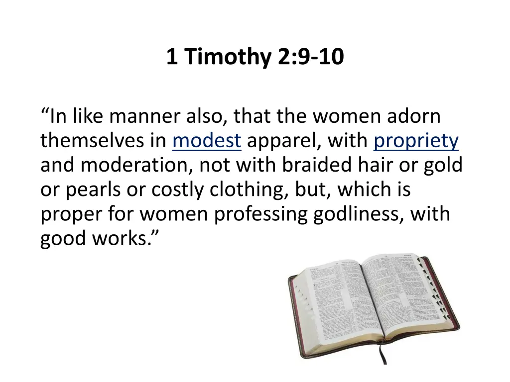 1 timothy 2 9 10 2