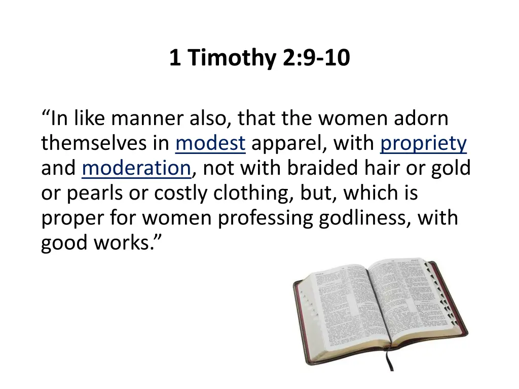 1 timothy 2 9 10 3