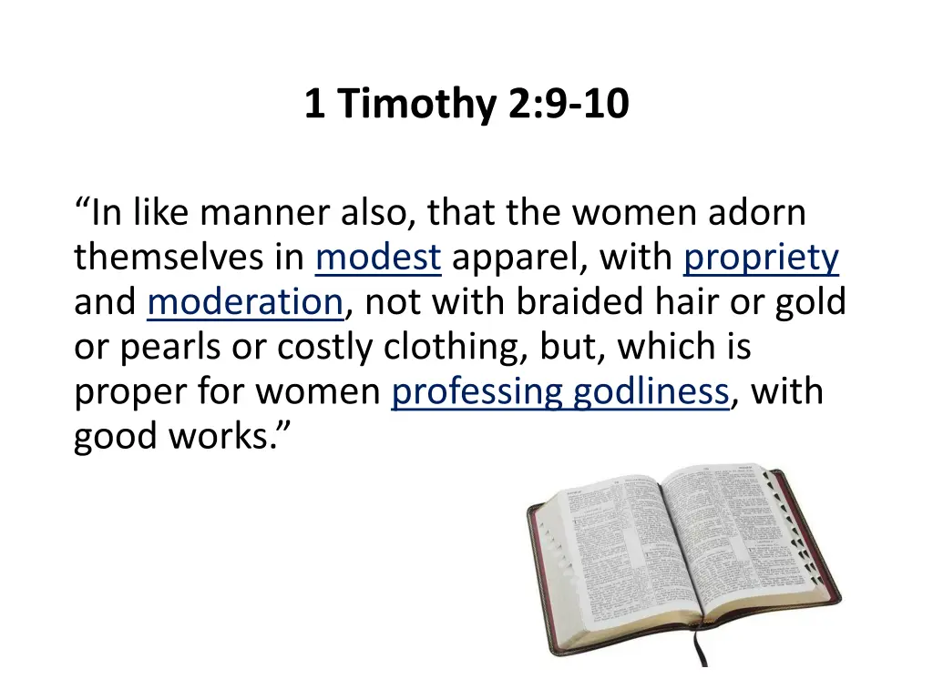 1 timothy 2 9 10 4