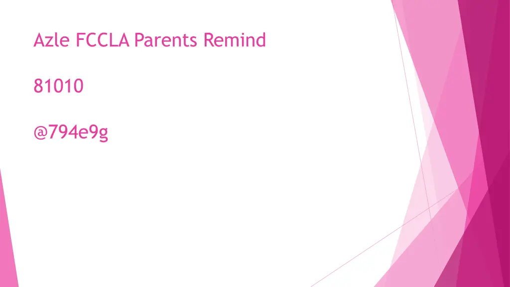 azle fccla parents remind