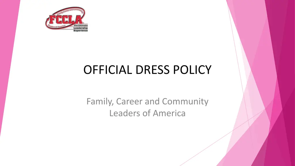 official dress policy