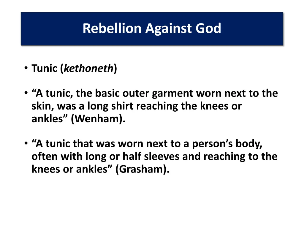 rebellion against god 1