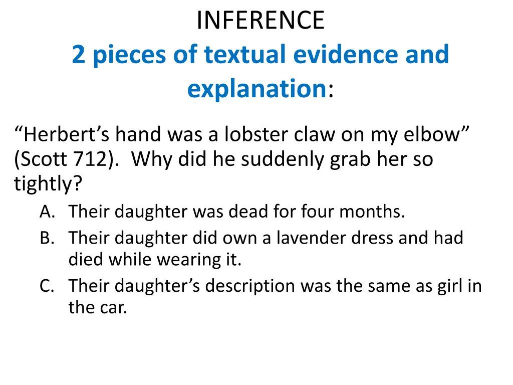 inference