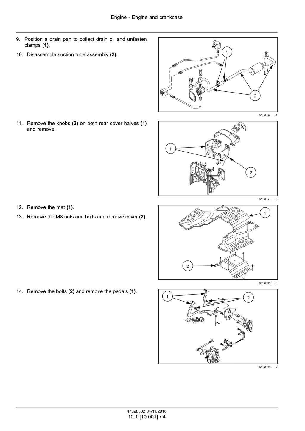 engine engine and crankcase 1