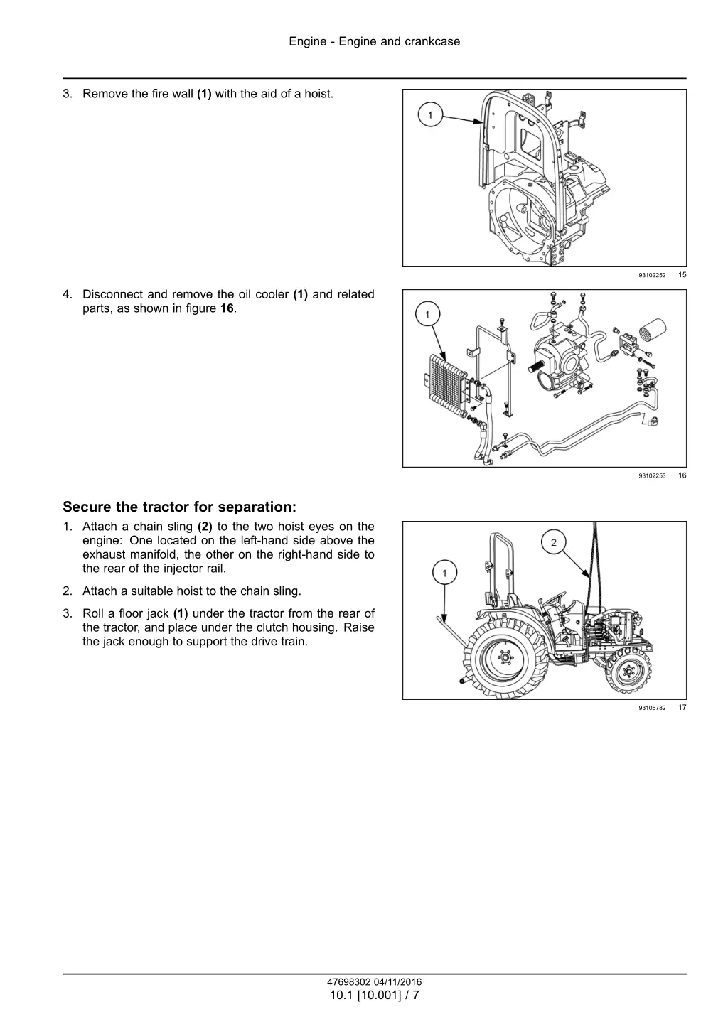 engine engine and crankcase 4