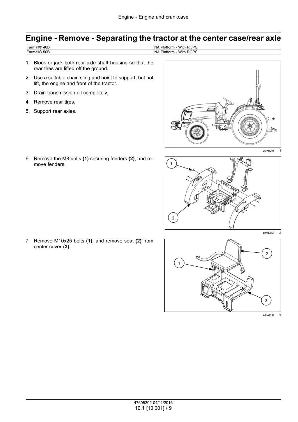 engine engine and crankcase 6