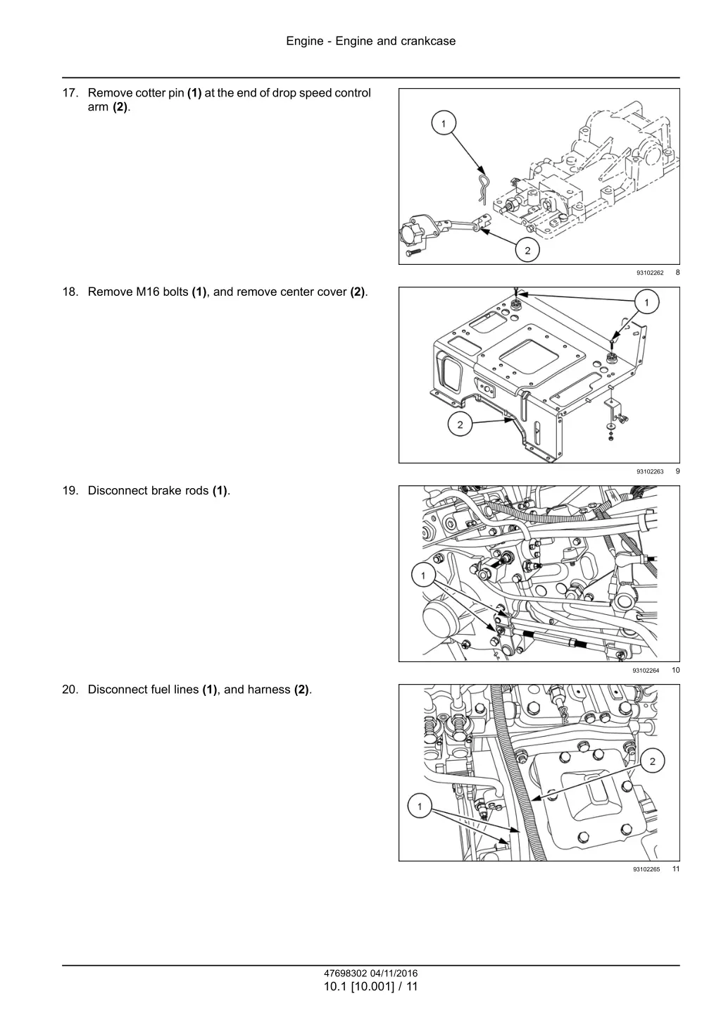 engine engine and crankcase 8