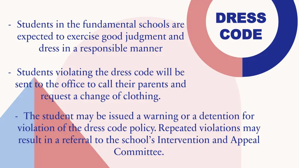 dress dress code code