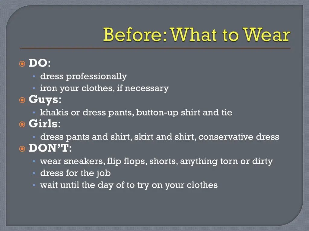 do dress professionally iron your clothes