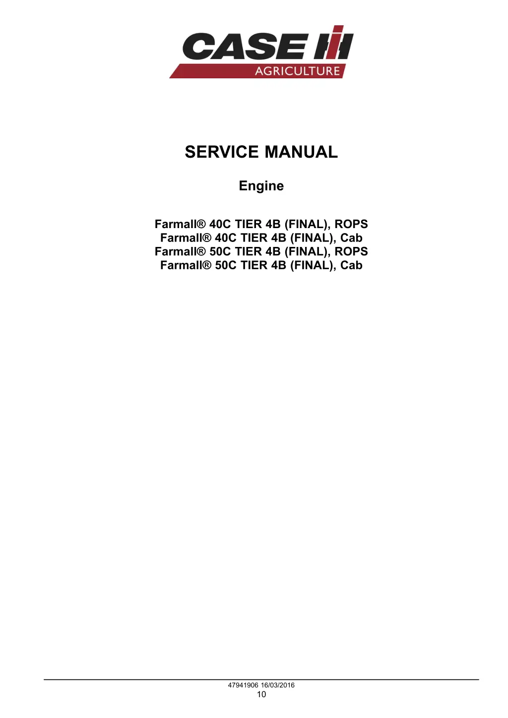 service manual 1