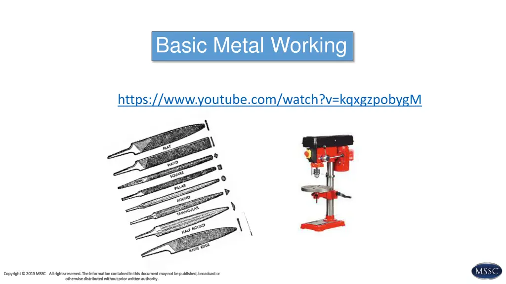 basic metal working