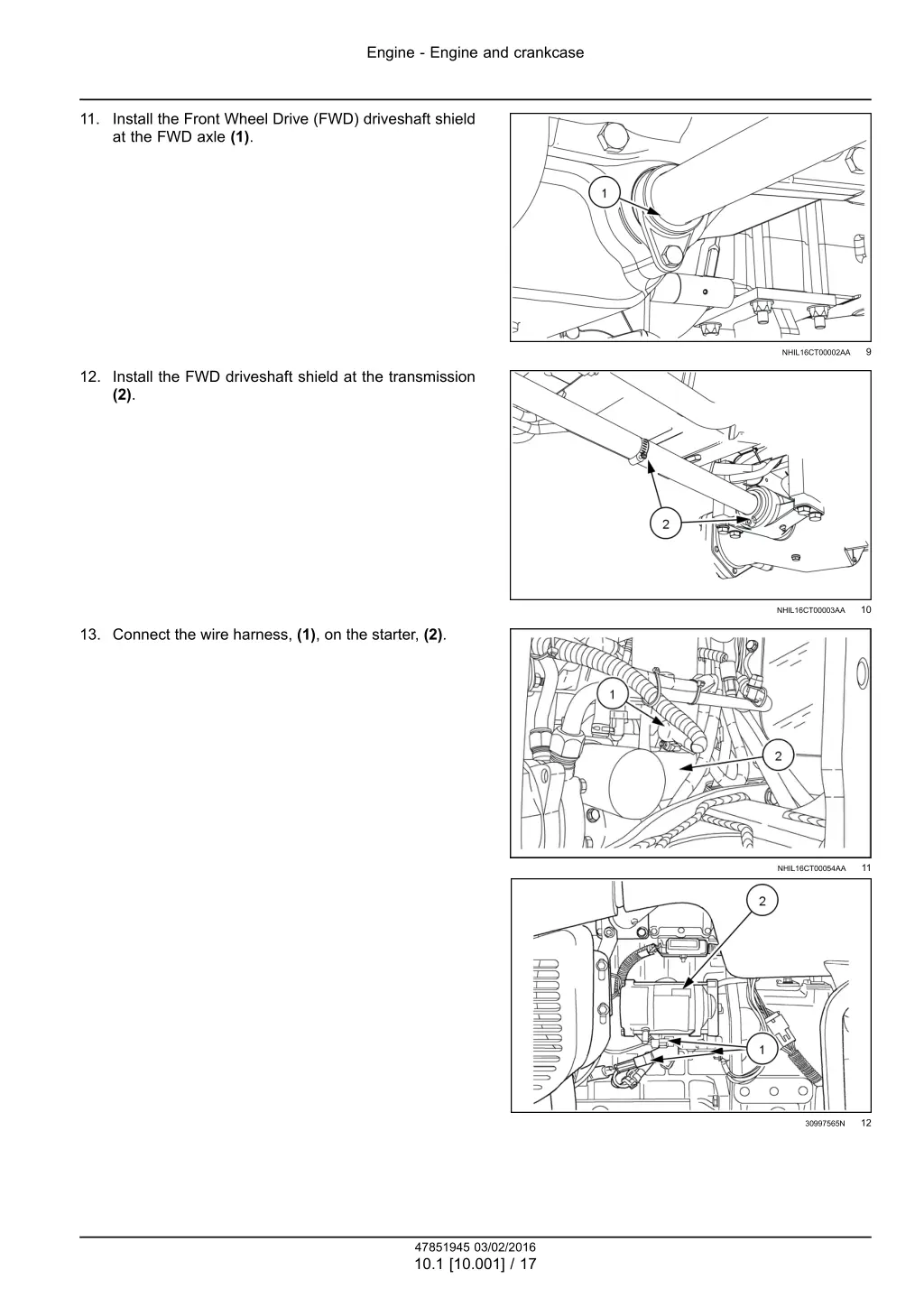 engine engine and crankcase 14