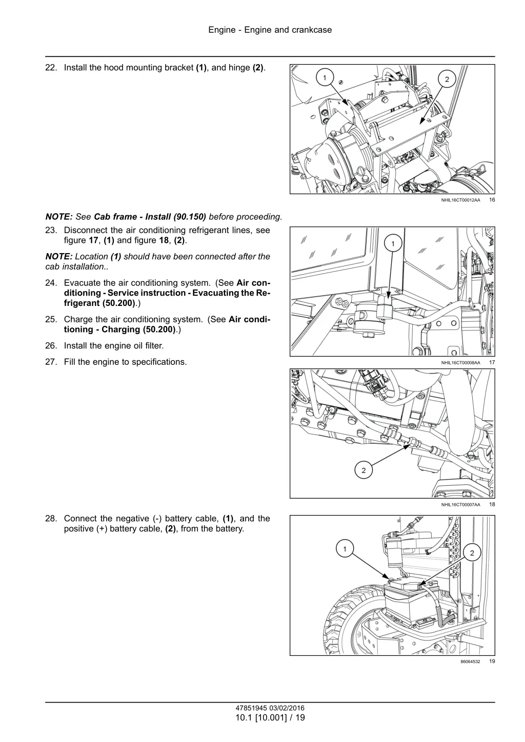 engine engine and crankcase 16