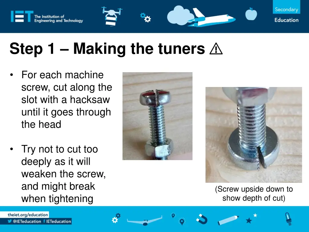 step 1 making the tuners