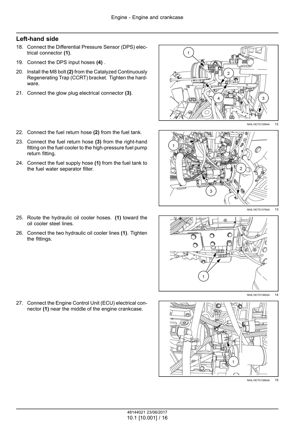 engine engine and crankcase 12