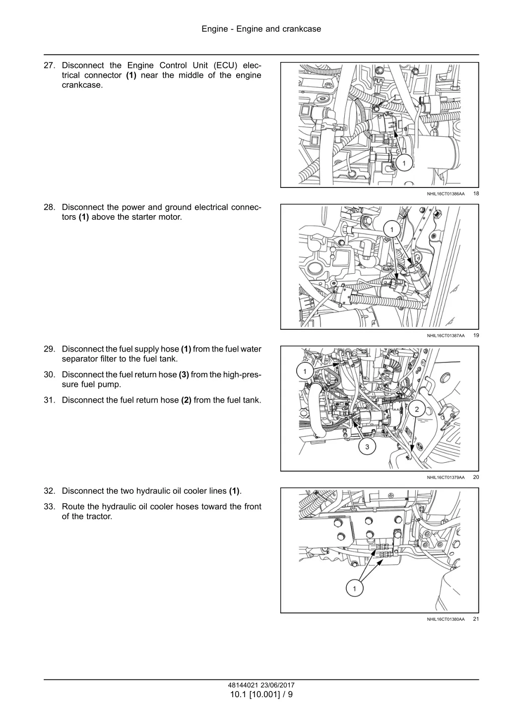 engine engine and crankcase 5