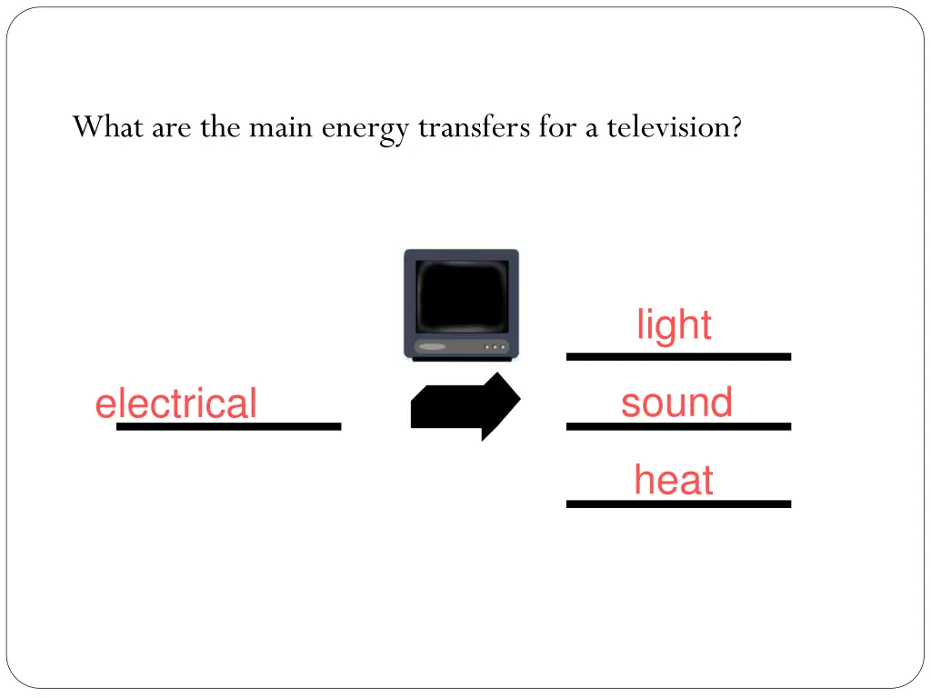 what are the main energy transfers