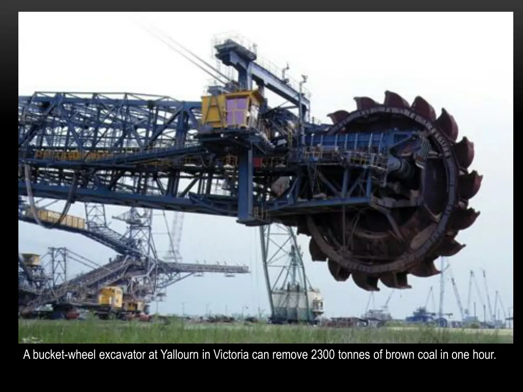 a bucket wheel excavator at yallourn in victoria