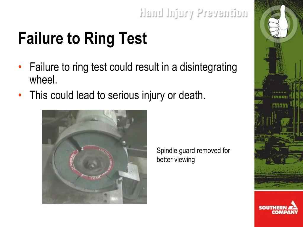 failure to ring test