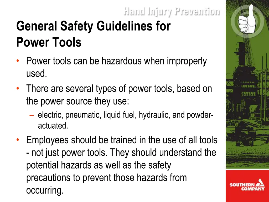 general safety guidelines for power tools power