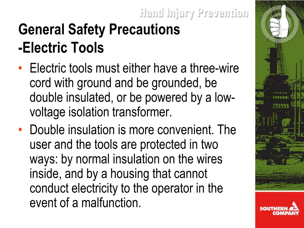 general safety precautions electric tools 1