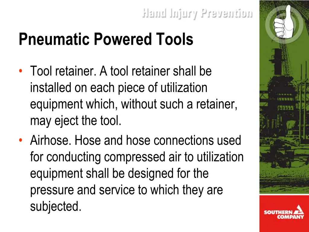 pneumatic powered tools