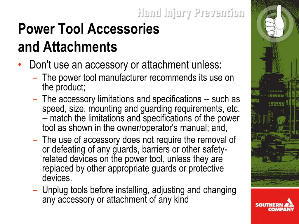 power tool accessories and attachments