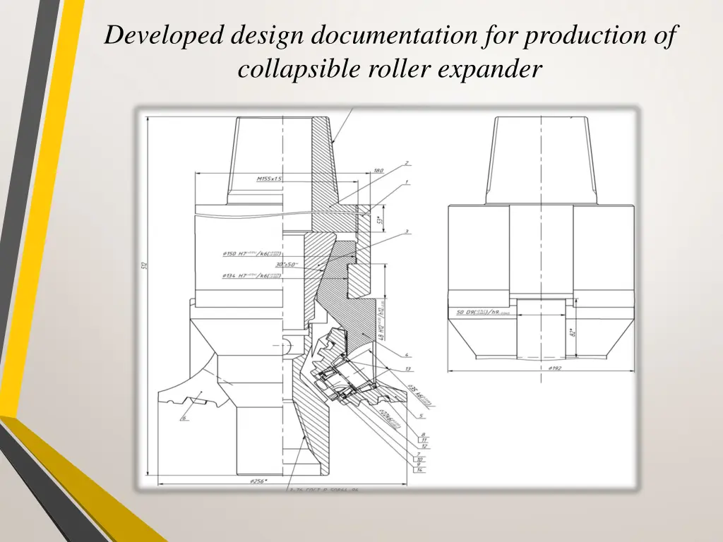 developed design documentation for production