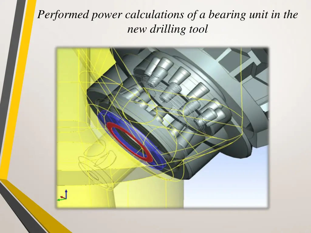 performed power calculations of a bearing unit