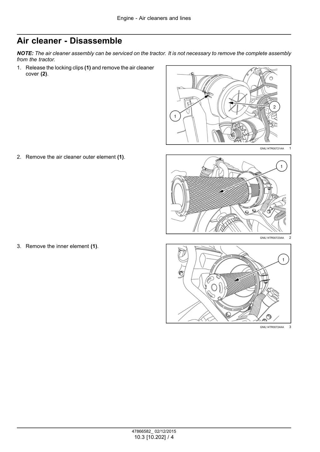 engine air cleaners and lines 1