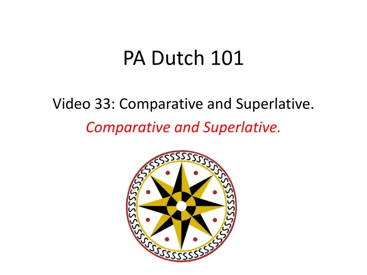 pa dutch 101