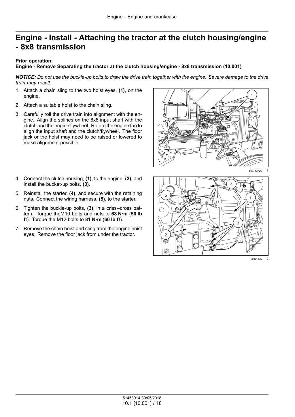 engine engine and crankcase 10