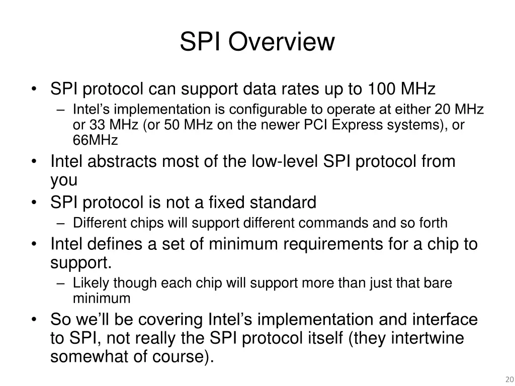 spi overview