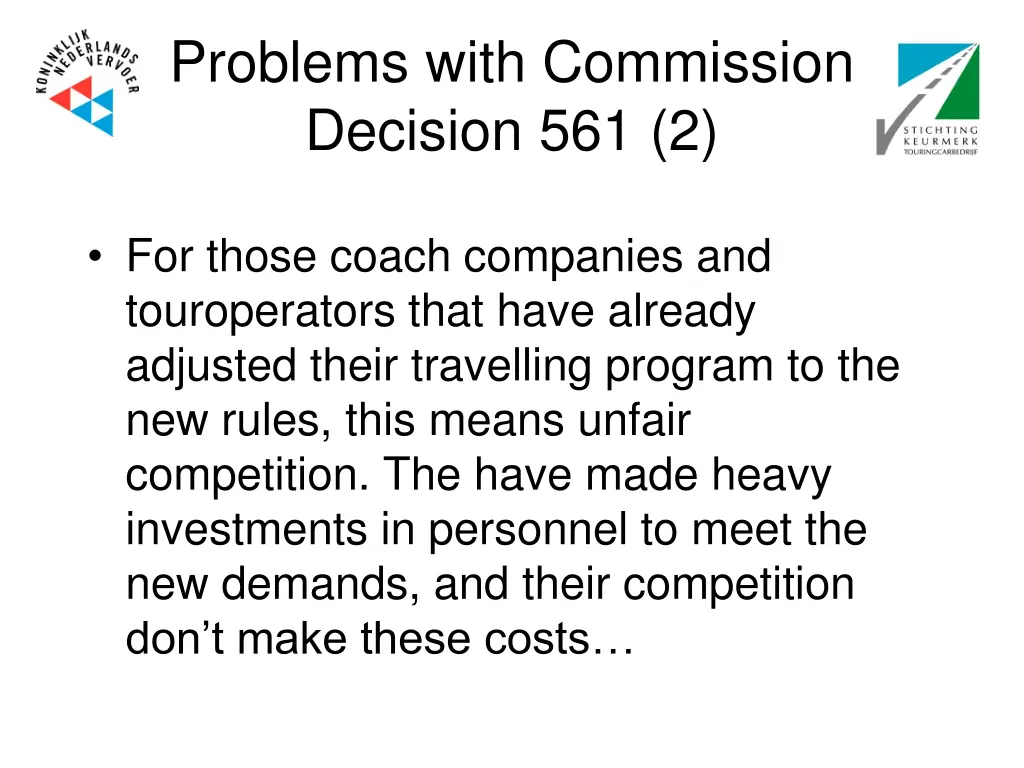 problems with commission decision 561 2